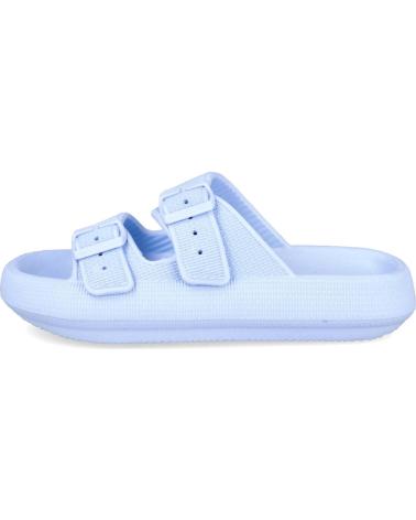 L&R SHOES VG323 TONGS DE PLAGE ET PISCINE À BOUCLES RÉGLABLES BLEU CIEL AZUL