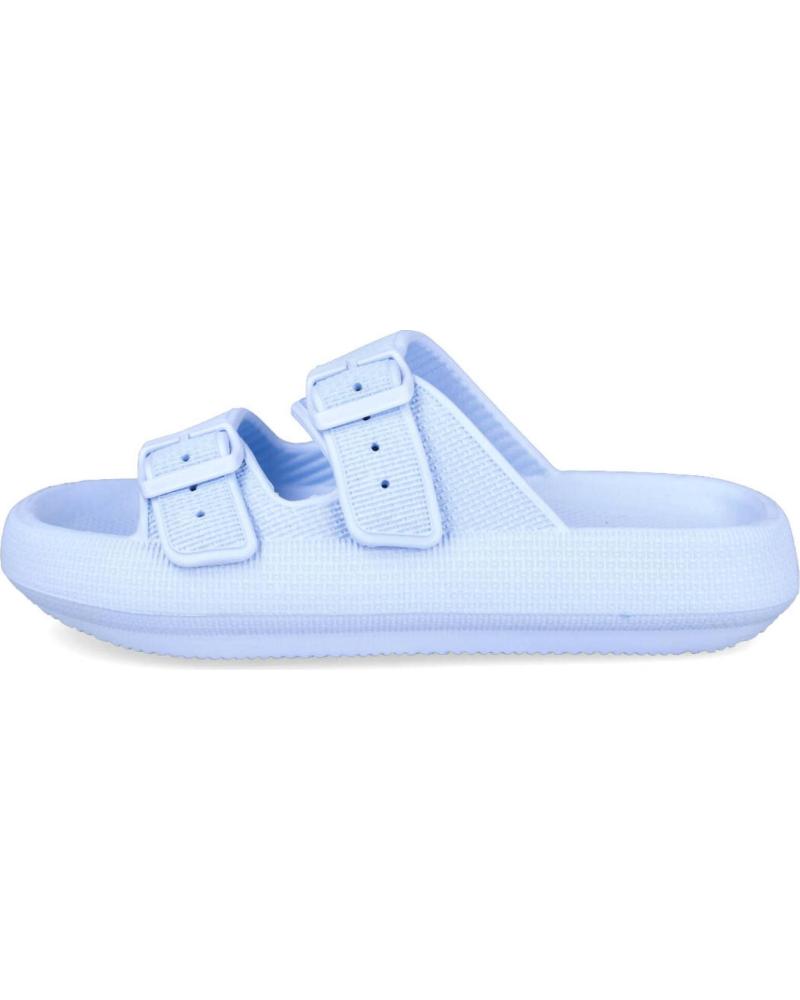 L&R SHOES VG323 TONGS DE PLAGE ET PISCINE À BOUCLES RÉGLABLES BLEU CIEL AZUL