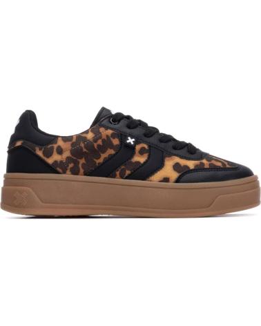 SNEAKERS XTI 144584 NERE CON PLATEAU E STAMPA ANIMALIER NEGRO