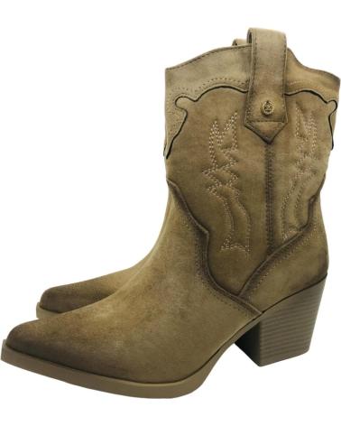 XTI 144721 MID-CALF COWBOY ANKLE BOOT BEIGE BEIGE