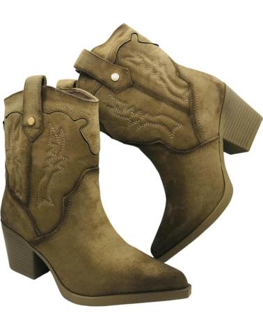 XTI 144721 MID-CALF COWBOY ANKLE BOOT BEIGE BEIGE