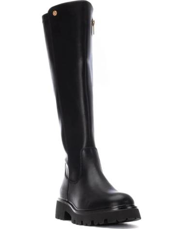 STIVALI ALTI XTI 144419 NERI CON SUOLA CARRARMATO NEGRO