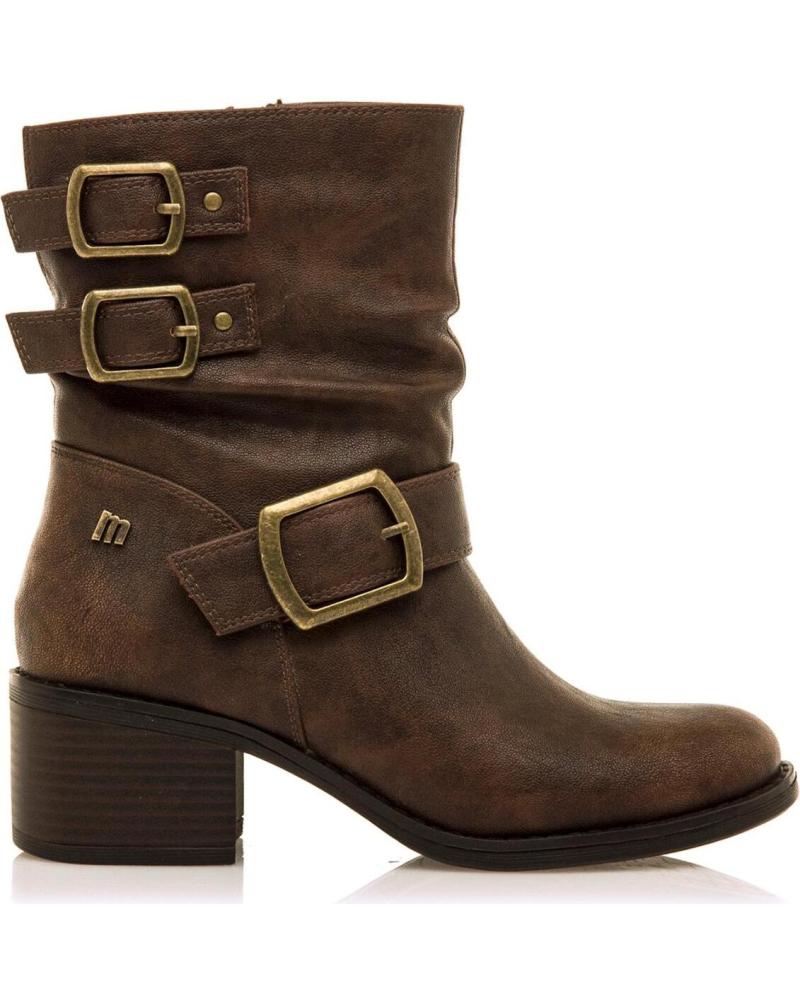MTNG BOTINES DE TACON MUJER MUSTANG 54664 CUERO MARRóN