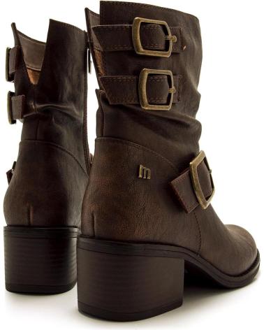 MTNG BOTINES DE TACON MUJER MUSTANG 54664 CUERO MARRóN