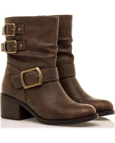 MTNG BOTINES DE TACON MUJER MUSTANG 54664 CUERO MARRóN