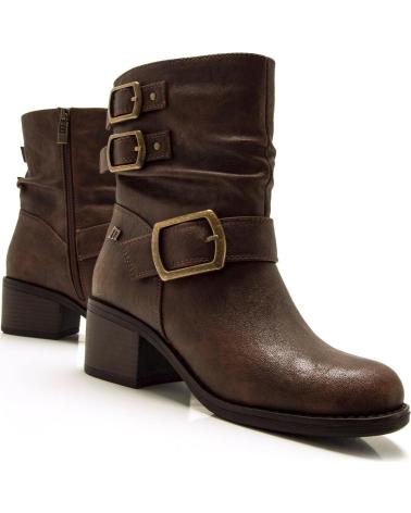 MTNG BOTINES DE TACON MUJER MUSTANG 54664 CUERO MARRóN