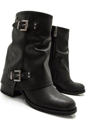 STIVALI BIKER MTNG 54683 NERO CON FIBBIE NEGRO