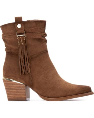 STIVALETTI XTI 144461 CAMEL IN CAMOSCIO CON FRANGE STILE TEXANO MARRóN