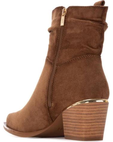 STIVALETTI XTI 144461 CAMEL IN CAMOSCIO CON FRANGE STILE TEXANO MARRóN