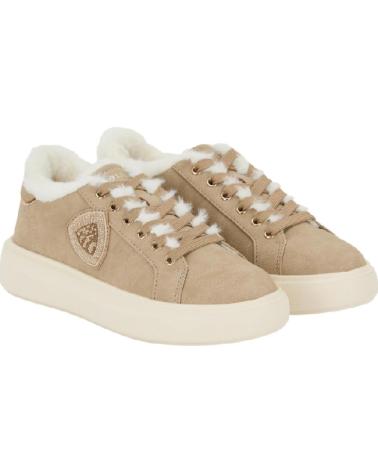 ZAPATILLAS BLAUER VENUS F5VENUS05-NUB BEIGE CON INTERIOR DE BORREGO MARRóN