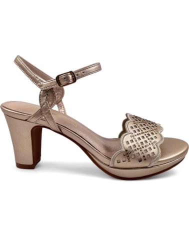 TIMBOS SANDALIA TACON FIESTA MUJER TAUPE 131826 VERDE
