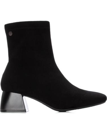 XTI ANKLE BOOT 144290 BLACK WITH GEOMETRIC BLOCK HEEL NEGRO