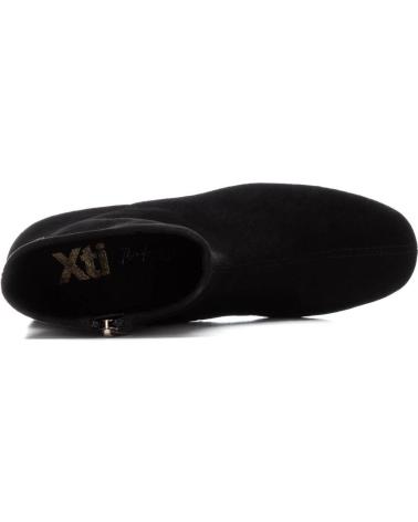 XTI ANKLE BOOT 144290 BLACK WITH GEOMETRIC BLOCK HEEL NEGRO