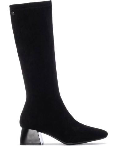 XTI 144291 BLACK HIGH BOOT WITH GEOMETRIC HEEL NEGRO