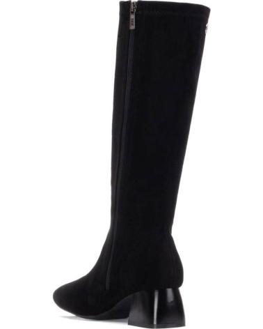 XTI 144291 BLACK HIGH BOOT WITH GEOMETRIC HEEL NEGRO
