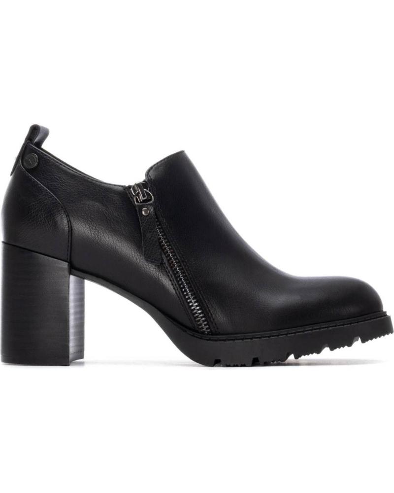 XTI ANKLE BOOT 144301 BLACK WITH BLOCK HEEL AND ZIPPER NEGRO