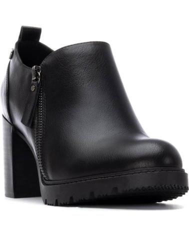 XTI ANKLE BOOT 144301 BLACK WITH BLOCK HEEL AND ZIPPER NEGRO