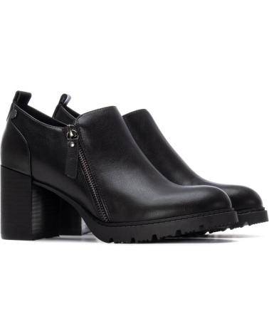 XTI ANKLE BOOT 144301 BLACK WITH BLOCK HEEL AND ZIPPER NEGRO