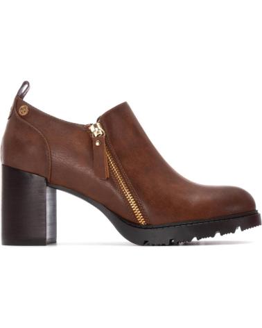 XTI 144301 CAMEL ANKLE BOOT WITH BLOCK HEEL AND ZIPPER CAMEL