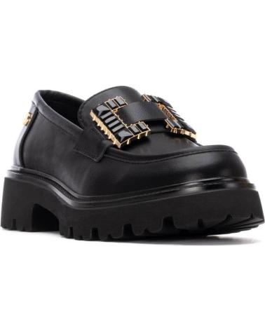 MOCASSIN XTI 144429 NOIR AVEC SEMELLE TRACK ET CHAÎNE NEGRO