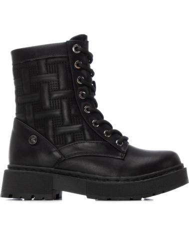 XTI 151337 BLACK LACE-UP ANKLE BOOTS WITH TRACK SOLE NEGRO