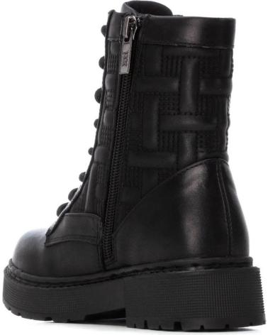 XTI 151337 BLACK LACE-UP ANKLE BOOTS WITH TRACK SOLE NEGRO