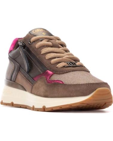 CARMELA 162517 BRONZE SNEAKERS WITH FUCHSIA DETAILS BRONCE