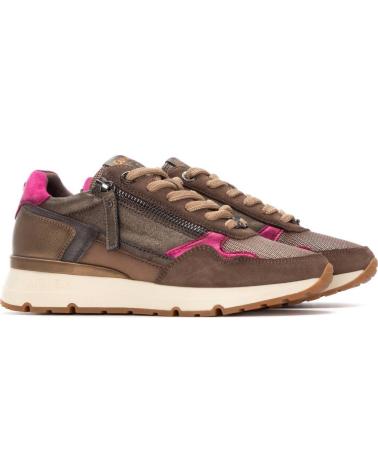 CARMELA 162517 BRONZE SNEAKERS WITH FUCHSIA DETAILS BRONCE