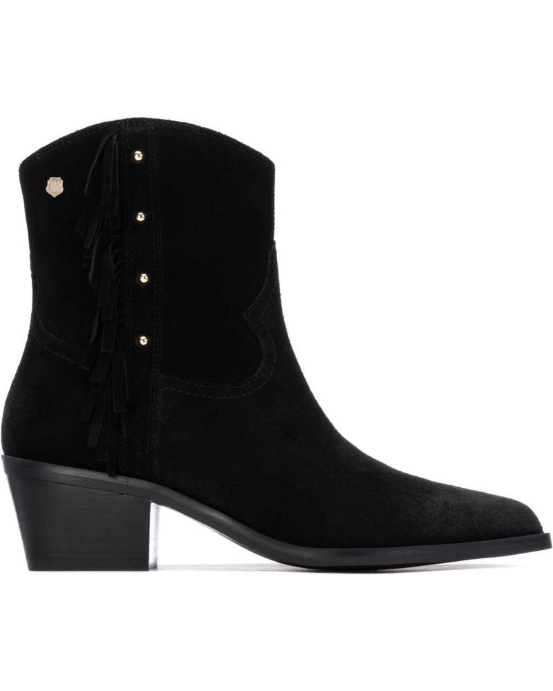 CARMELA 162663 BLACK COWBOY ANKLE BOOT NEGRO