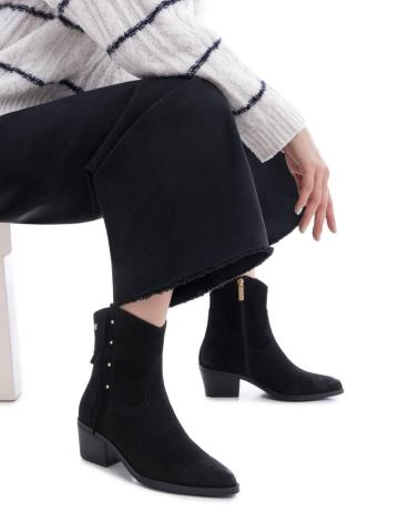 CARMELA 162663 BLACK COWBOY ANKLE BOOT NEGRO