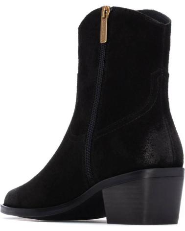 CARMELA 162663 BLACK COWBOY ANKLE BOOT NEGRO