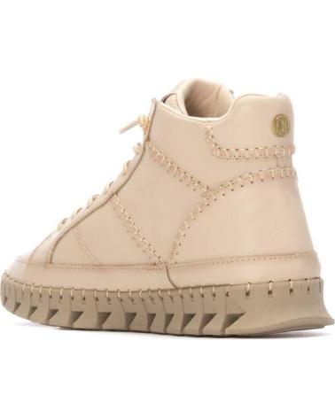 CARMELA BOTTINES SPORT MONTANTES 162708 SEMELLE CRANTÉE FERMETURE LATÉRALE BEIGE BEIGE