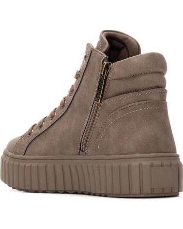 DEPORTIVA ALTA REFRESH 172891 TAUPE CON PLATAFORMA Y CREMALLERA TAUPE