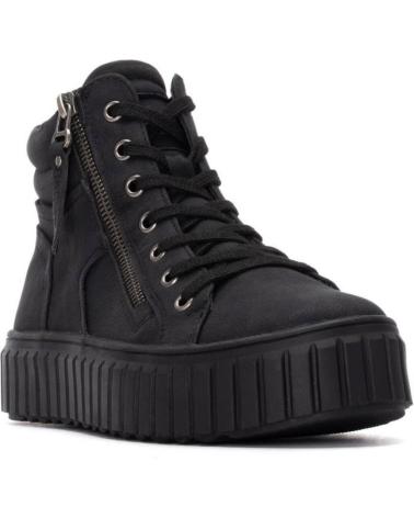 REFRESH BOTINES SNEAKER NEGROS 172891 CON PLATAFORMA Y CREMALLERA LATERAL NEGRO