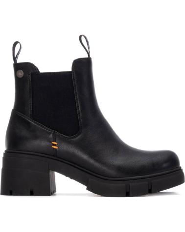 BOTÍN CHELSEA REFRESH 172905 NEGRO CON TACÓN Y SUELA TRACK NEGRO