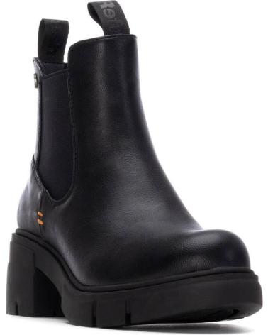 BOTÍN CHELSEA REFRESH 172905 NEGRO CON TACÓN Y SUELA TRACK NEGRO