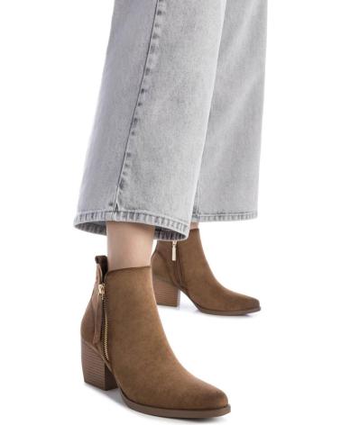 BOTÍN REFRESH 173015 CON CREMALLERA Y BORLA TAUPE TAUPE