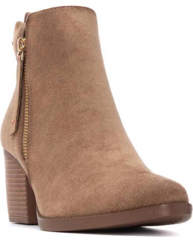 BOTÍN REFRESH 173015 BEIGE - TACÓN BLOQUE ELEGANTE BEIGE