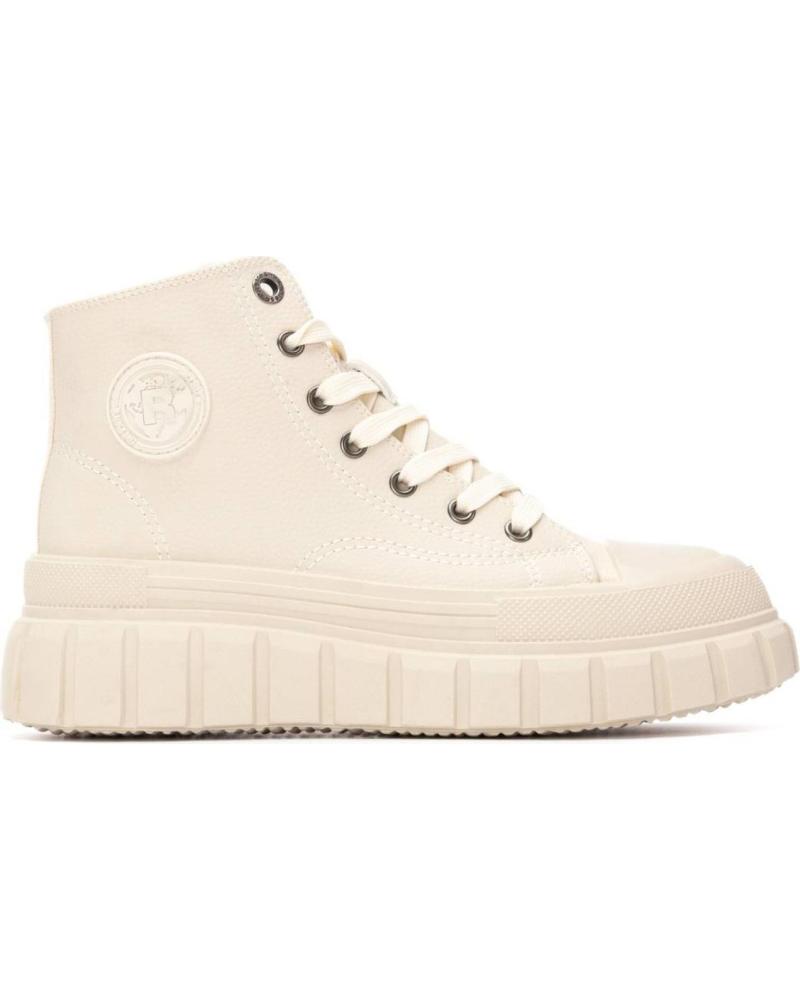 BOTAS DE CAÑA ALTA REFRESH 173076 BEIGE CON SUELA TRACK BEIGE