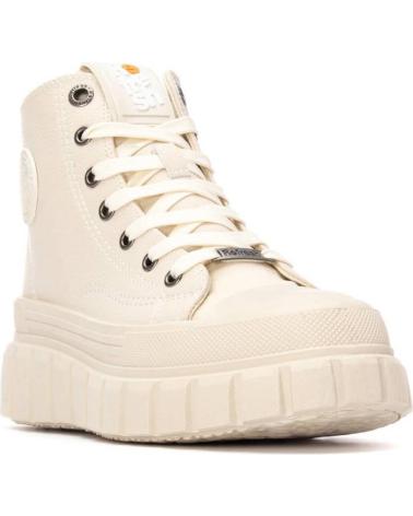 BOTAS DE CAÑA ALTA REFRESH 173076 BEIGE CON SUELA TRACK BEIGE