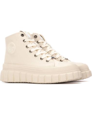 BOTAS DE CAÑA ALTA REFRESH 173076 BEIGE CON SUELA TRACK BEIGE