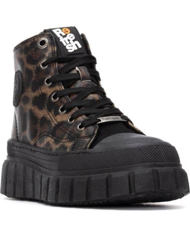 REFRESH 173076 - BOTÍN PLATAFORMA ESTAMPADO LEOPARDO CAMEL