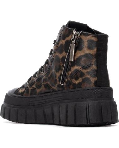 REFRESH 173076 - BOTÍN PLATAFORMA ESTAMPADO LEOPARDO CAMEL