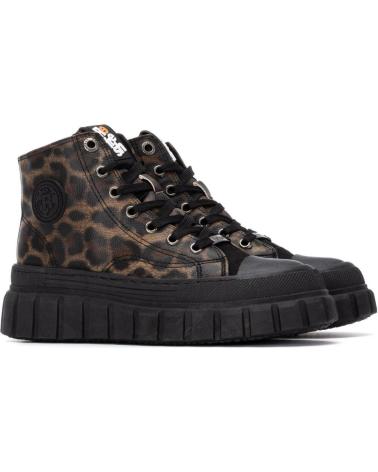 REFRESH 173076 - BOTÍN PLATAFORMA ESTAMPADO LEOPARDO CAMEL