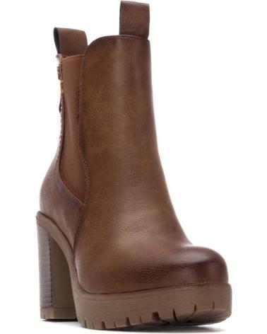 BOTÍN DE TACÓN REFRESH 173200 CAMEL CON PLATAFORMA Y CREMALLERA CAMEL