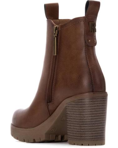 BOTÍN DE TACÓN REFRESH 173200 CAMEL CON PLATAFORMA Y CREMALLERA CAMEL