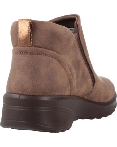 SKECHERS BOTINES PLANOS FALL IN BLOOM MARRÓN CHOC