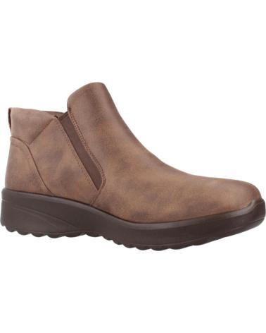 SKECHERS BOTINES PLANOS FALL IN BLOOM MARRÓN CHOC