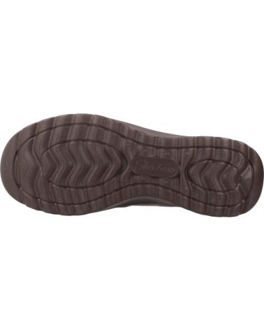 SKECHERS BOTINES PLANOS FALL IN BLOOM MARRÓN CHOC