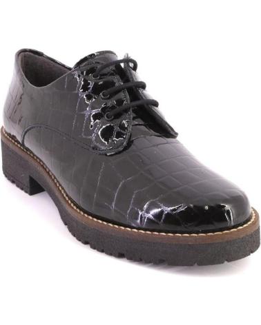 PITILLOS 10771 SAPATOS OXFORD DE ATACADORES EFEITO CROCODILO PRETO NEGRO